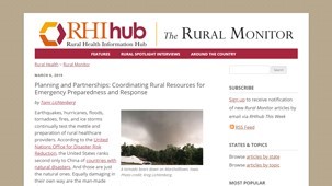 Planning and Partnerships: Coordinating Rural Resources for Emergency Preparedness and Response