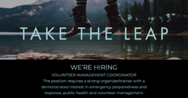 We’re hiring – Volunteer Management Coordinator