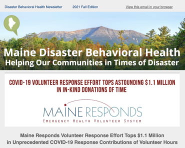2021 Fall Newsletter – Maine Disaster Behavioral Health