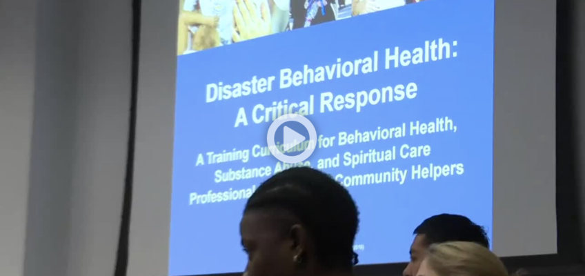 In the News: Disaster Behavioral Health Training prepares tomorrow’s workforce