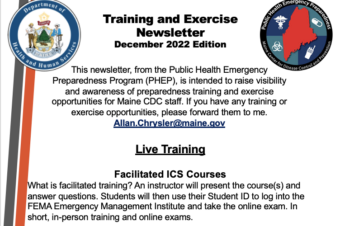 Training and Exercise  Newsletter  December 2022 Edition